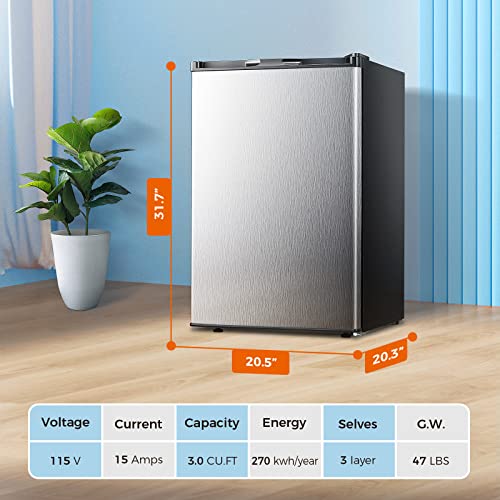 Kismile D5888S Small Freezer Upright, 3.0 Cu.Ft Mini Freezer thumb #5