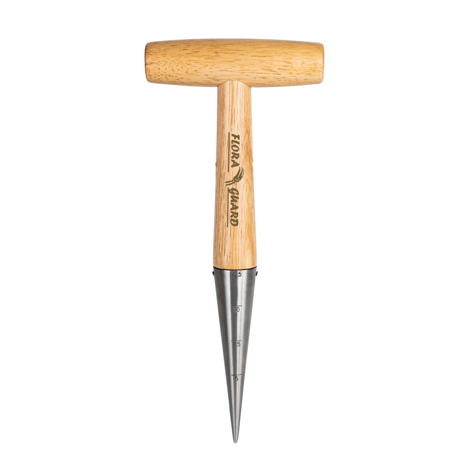 Piantabulbi FLORA GUARD - Attrezzo Da Giardino In Acciaio Inox Con Manico In Legno - Foto 13