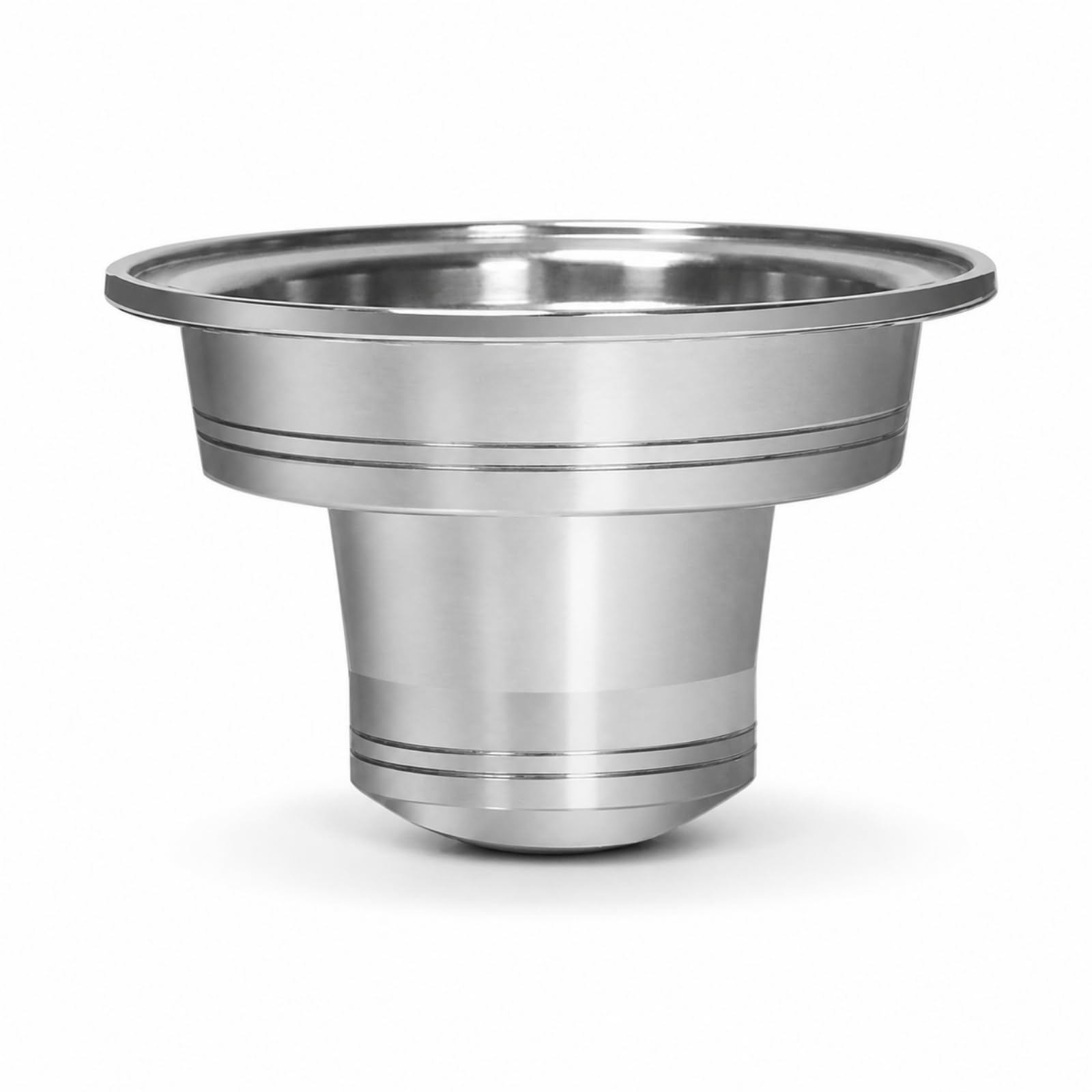 Adaptador de Cápsulas de Café para Cafetera Adaptador para Máquina de Bebidas Inserto de Cafetera Rígido Accesorio de Espresso Reemplazable Acero