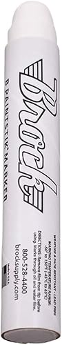 Miniatura 3 de Brock White B Paintstik - Marcador de pintura sólida permanente multiusos para superficies aceitosas, húmedas, secas y frías, resistente a la