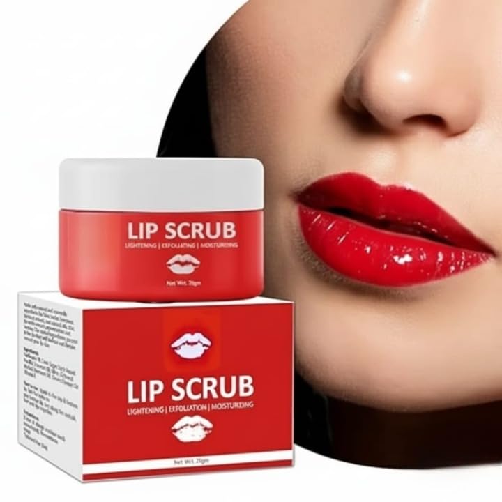 Lip scrub for dark lips to lighten pink men smoked lips men women 25gm