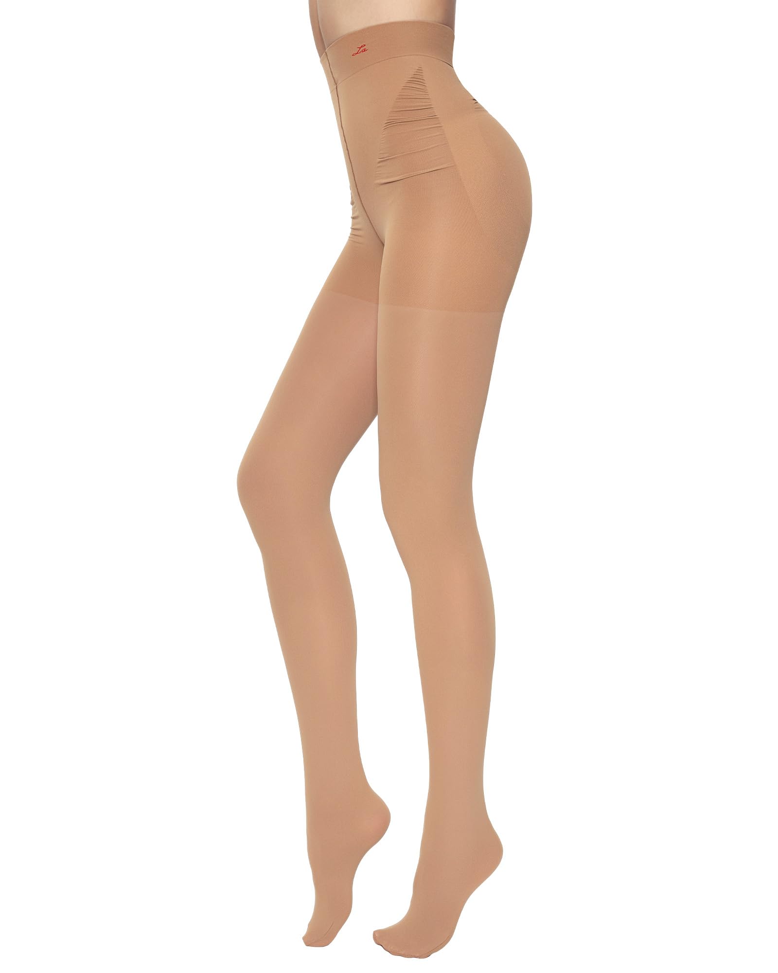 LABELLA 90D Opaque Tights, Tummy Control & Booty Lifting, S-Queen2