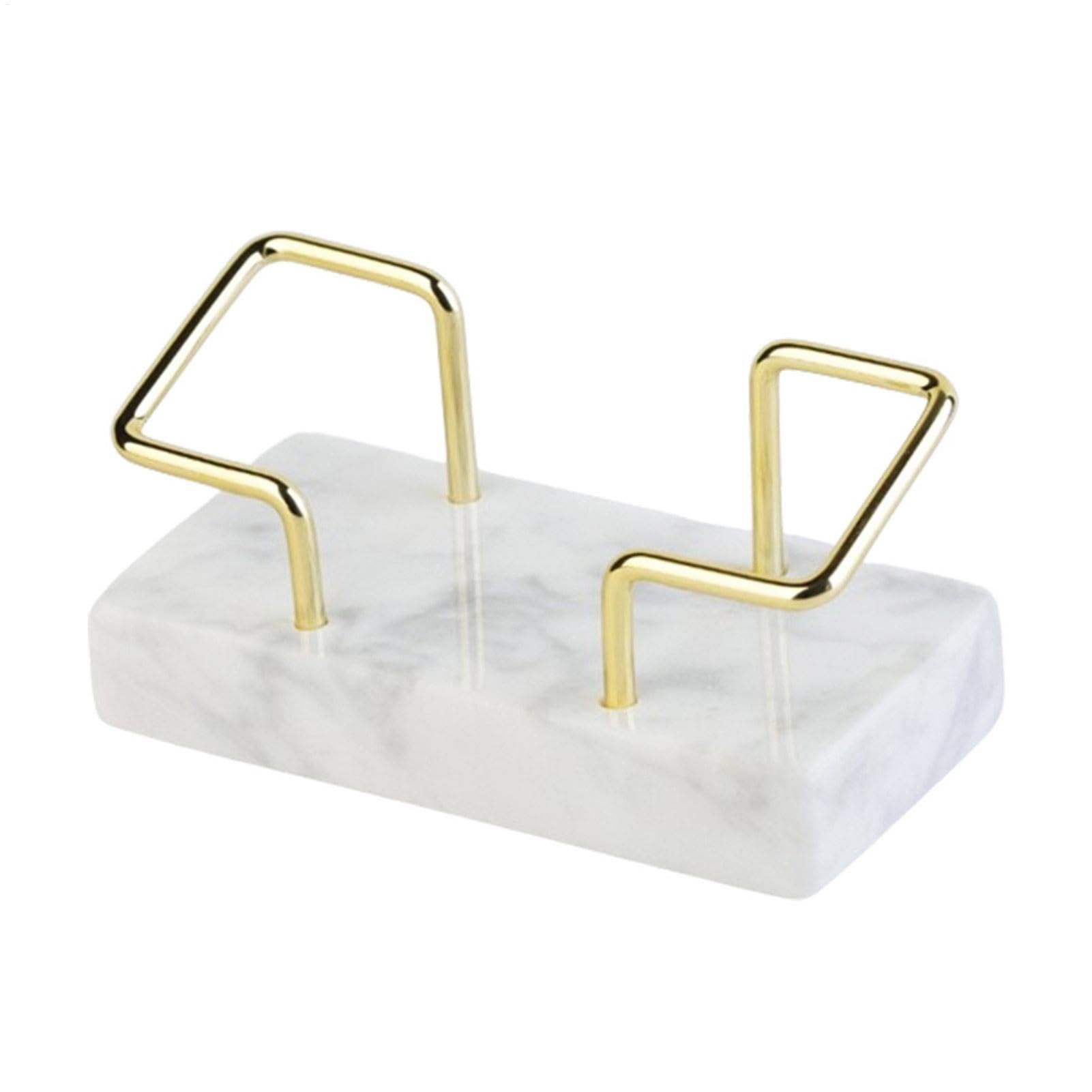 Sionhiuo Table Top Business Card Holder,Marble Desktop Business Card Holder | Stylish Business Card Holder, Business Card Organizer Stand for Exhibitions