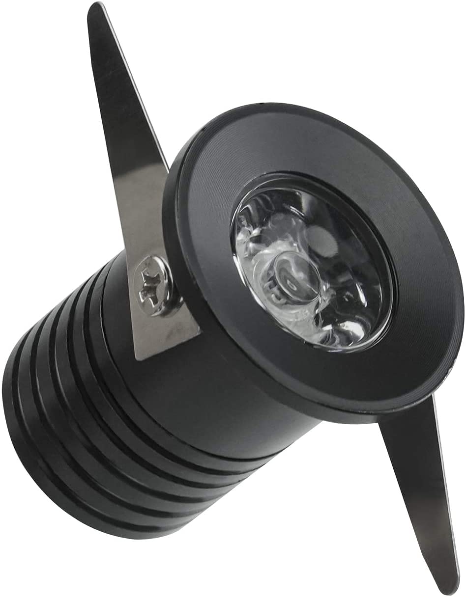 6-Pack Foco empotrado, 3W pequeño Foco empotrable LED Foco de techo Foco de techo, LED Focos empotrables Pequeño Downlight Habitación/Armario 1