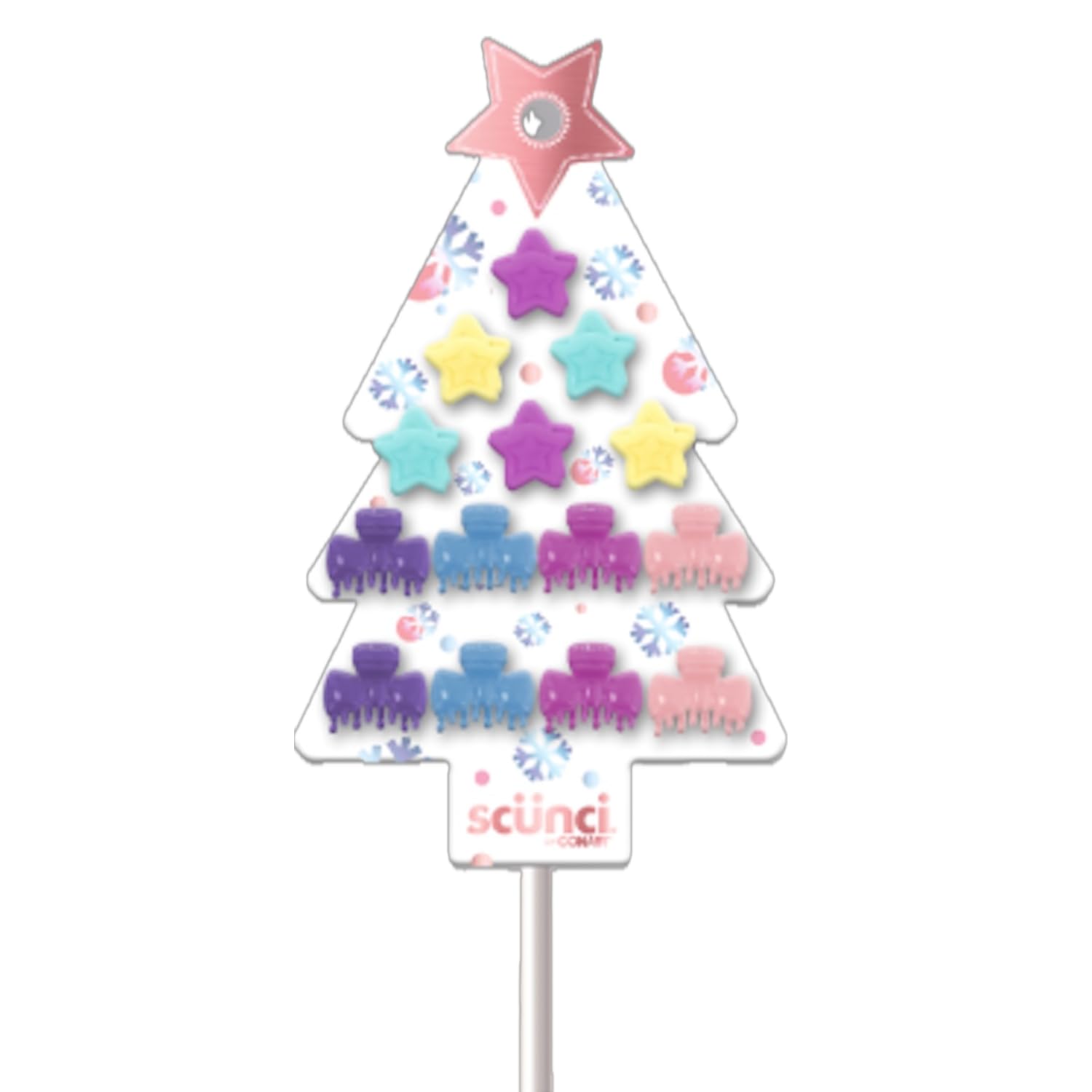 Amazon.com : Scunci Holiday Star and Bow Claw Clips Gift Set  display picture 1
