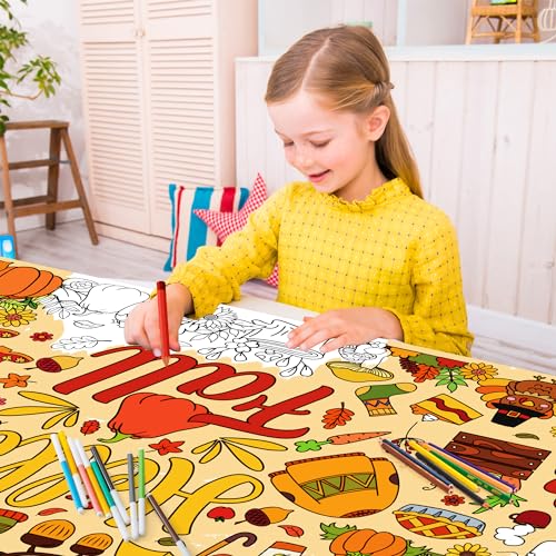 Ohome FALL COLORING-OHOME-01 Fall Giant Coloring Poster/Tablecloth thumb #2