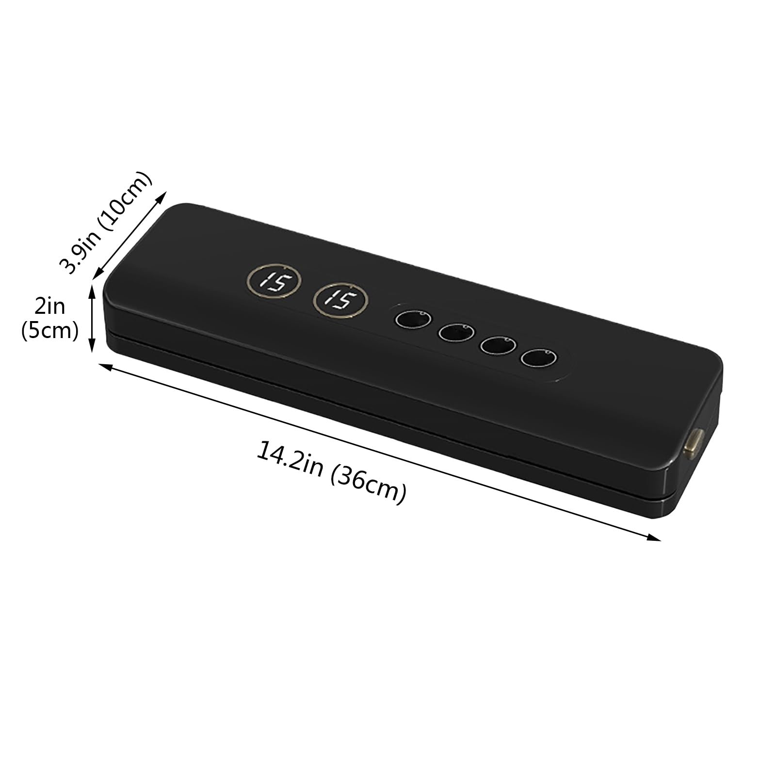 Vacuum Sealer Machine with Wireless Portable Design for Kitchen, Camping & RV, 3-Seal Modes W/Dry & Moist Food(Black)