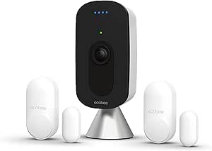 ecobee SmartCamera Smart Security Bundle with ecobee Smart Camera Indoor WiFi Security Camera and 2 Pack SmartSensor for Doors & Windows - Wifi Contact Sensor for Home Security, Energy Savings - Compatible with Smart Thermostats asin的图片