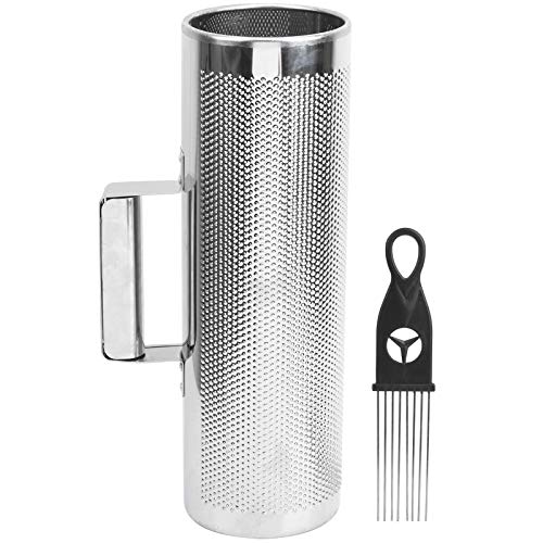 Guiro Metalico, Instrumento de Percusión Duradero con Raspador Profesional, Accesorio Musical para Músicos y Educadores en Música en Vivo, Clases y Fiestas