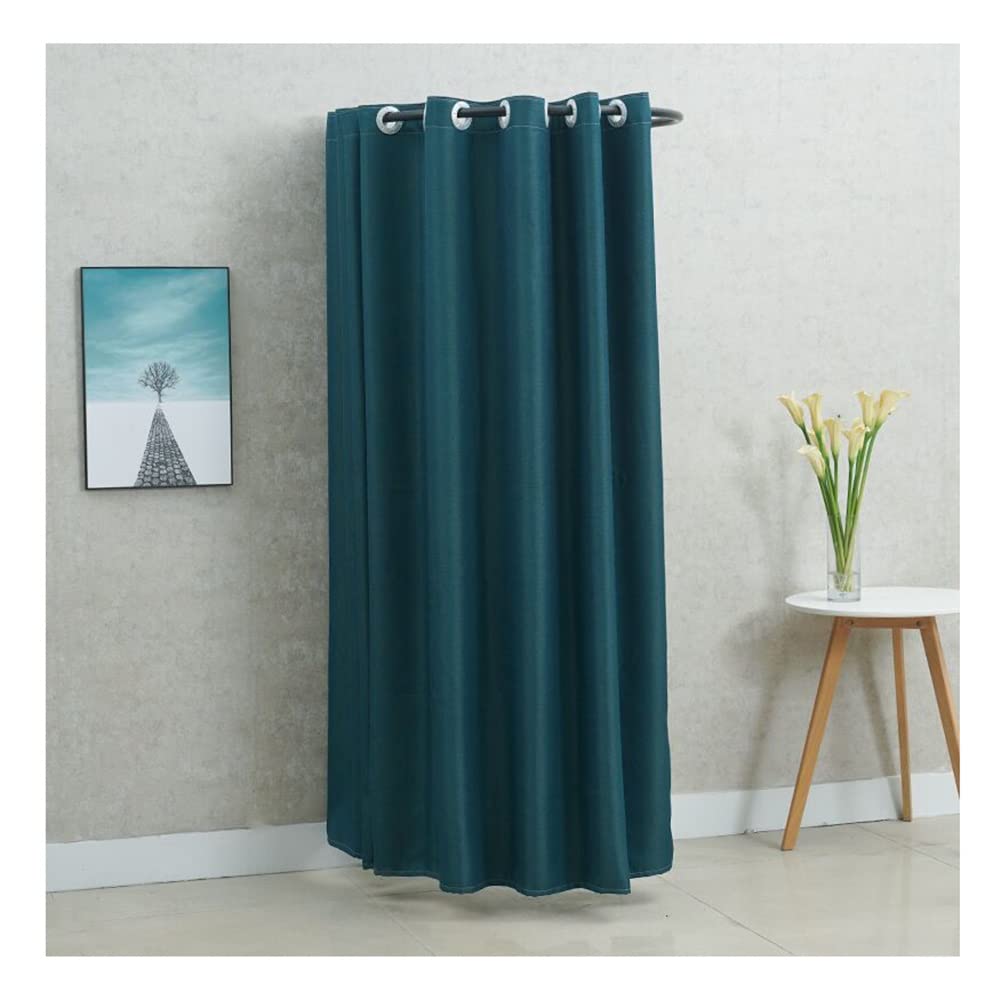 SHIJINHAO Clothing Store Fitting Room, Move The Track to Block The Dressing Changing Room, Simple Shade Movable Wardrobe for Underwear Shop, Large Shopping Mall (Color : Blue, Size : 85x85cm)