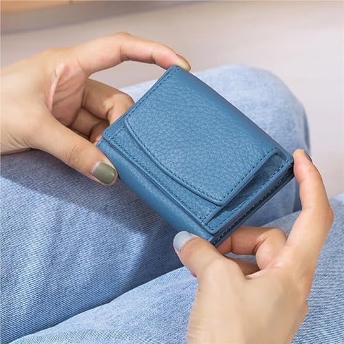 Houtangduty Mini Wallet, Houtangduty Mini Wallet for Women, 2025 New Leather RFID Blocking Card Holder Organizer Pocket(Yellow)3