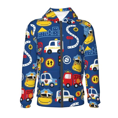 Animals Rescue Team Kids Pullover Hoodies Boys Zip Up Sweatshirts Girls Athletic Clothes with Pocket2