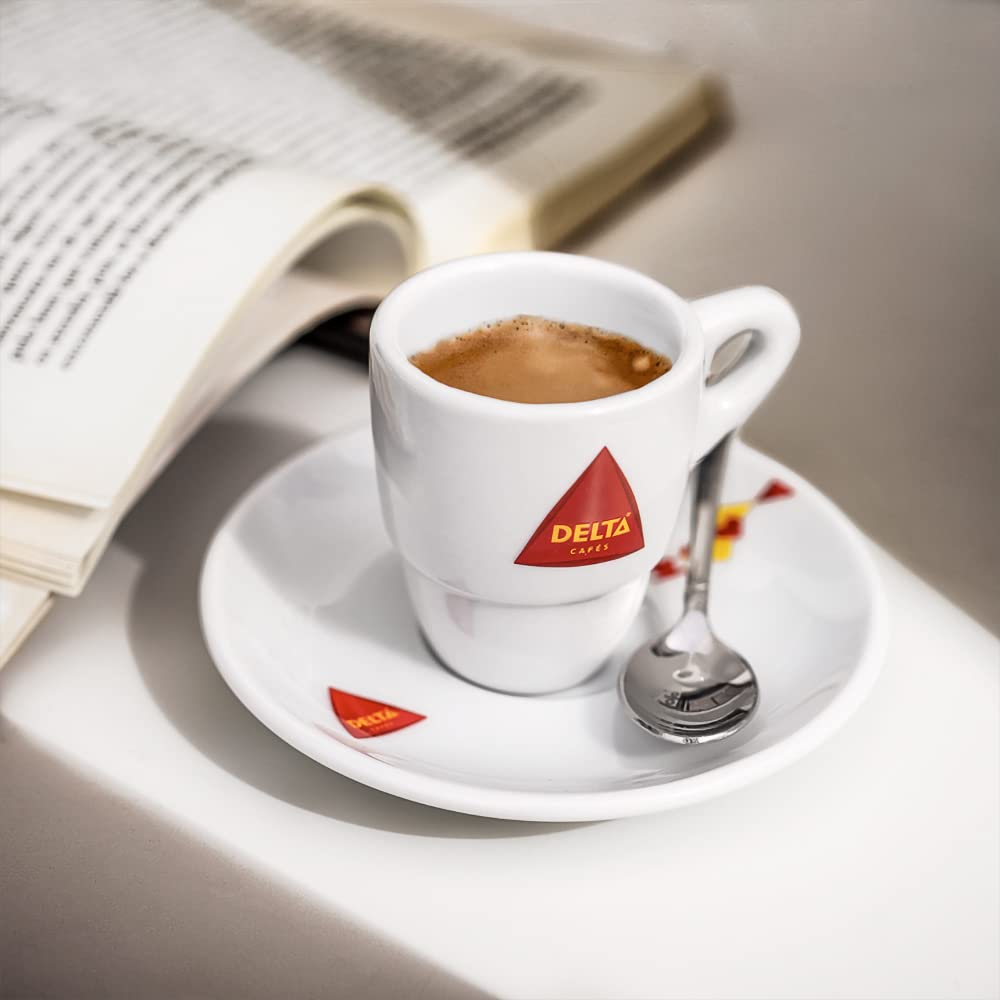 Delta Cafés - Café en Grano Gold - 500 x 10, mezcla Arábica y Robusta, notas de miel y fruta madura, tueste medio-alto para espresso y cafetera automática