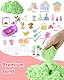 sikmcle Haustier Sensorik Magic Sand Set, Haustierspielset und Sandkasten mit Deckel, Hunde- und Katzenspielzeug für Kleinkinder, Sensorik-Set für Kinder von 3-7 Jahren und älter(Petting Zoo)