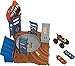 Produktbild Hot Wheels Monster Trucks Arena Smashers - Tigerhai Schleuder-Challenge im 1:64 Hai-Fahrzeug, 2 kaputtgehende Autos, beweglicher Sockel, für Kinder ab 4 Jahren, HNB93