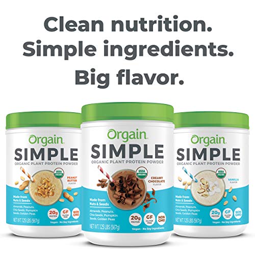 Orgain Simple Plant Protein Powder, Creamy Chocolate - Image 6