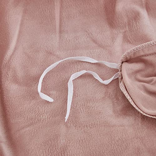 Houseri Pink Duvet Cover Twin Velvet Blush Pink Bedding Fluffy Light Pink Duvet Covers Dusty Pink Flannel Bedding Sets Twin Fuzzy Bedding Cover For Teen Girls Pink Duvet Cover Set Warm Plush Twin Size #TOP6
