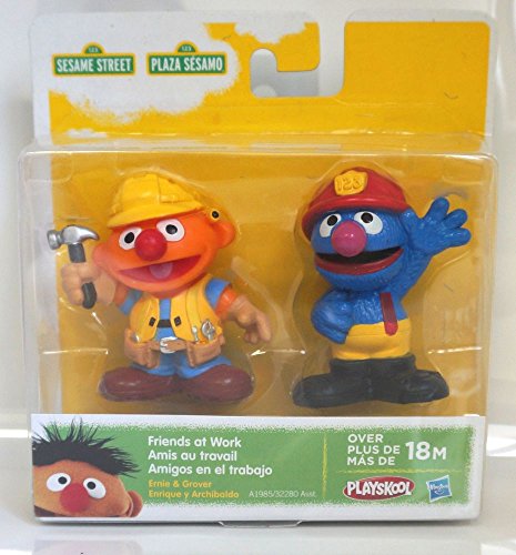 Sesame Street Friends at Work Ernie & Grover Figures