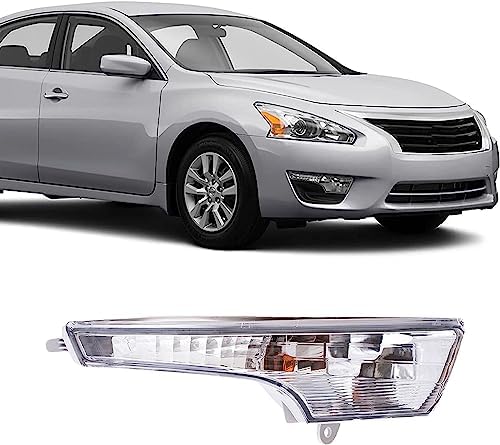 UPPARTS Turn Signal Light Assembly For 2013 2014 2015 2016 2017 2018 Nissan Altima S SL SV - Front Turn Signal Light Fits Passenger Side - Corner Light Replacement Includes Lens, Housing, Bulb