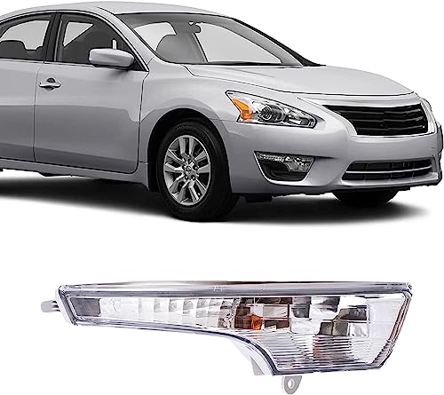 Upparts Turn Signal Light Assembly For 2013 2014 2015 2016 2017 2018 Nissan Altima S Sl Sv - Front Turn Signal Light Fits Passenger Side - Corner Light Replacement Includes Lens, Housing, Bulb #TOP10