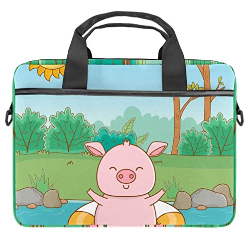 Sac à bandoulière pour ordinateur portable 13-14.5" Fujiyoshida motif cerise