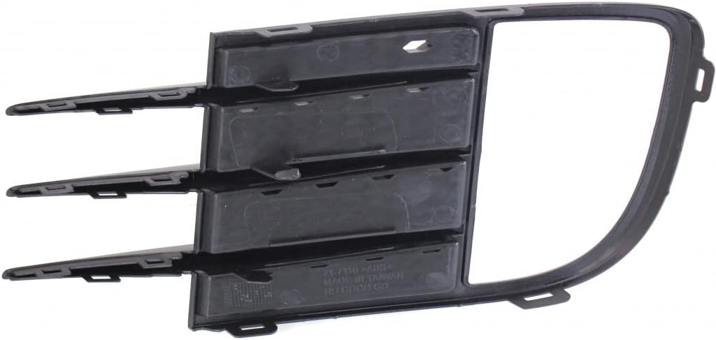 KarParts360 For Volkswagen GTI Fog Light Cover 2010 11 12 13 2014 Passenger Side | Black | Opening | DOT/SAE Compliance | VW1039125 | 5K0853666C9B9