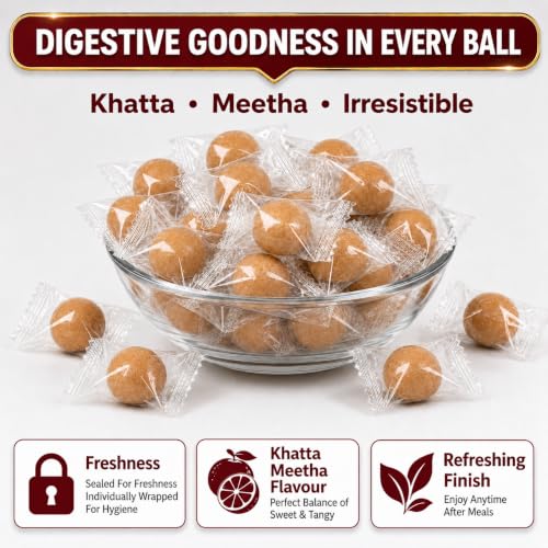 Image of Swad Khatti Meethi Imli Balls Chatpata Tamarind 220g, Pack of 1