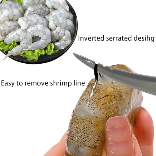 Image of 2 PCS Shrimp Deveiner Tool Shrimp Peeler,Stainless Shrimp Knife Multifunctional Shrimp Deveining Tool for Easy Shrimp Deveining (Shrimp Tools-1)