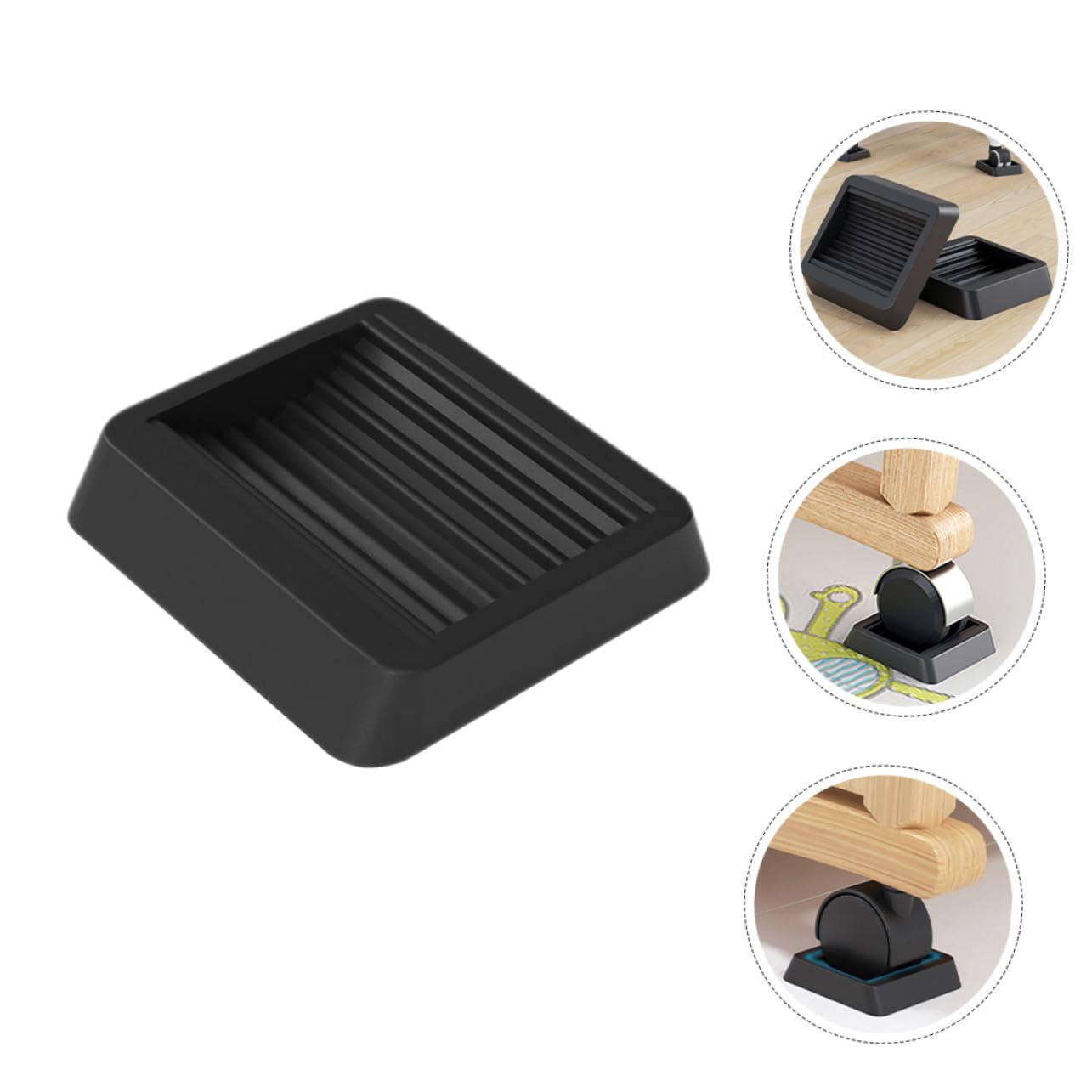 PRETYZOOM 20 Stück Rollschuh Stuhl Befestigungspad Möbel Radschlitz Pad Rad Stopp Pad Anti Rutsch Pad Tpu Rad Pad Radzubehör Rad Slop Pad Rad Pad Zum Stoppen Des Verrutschens