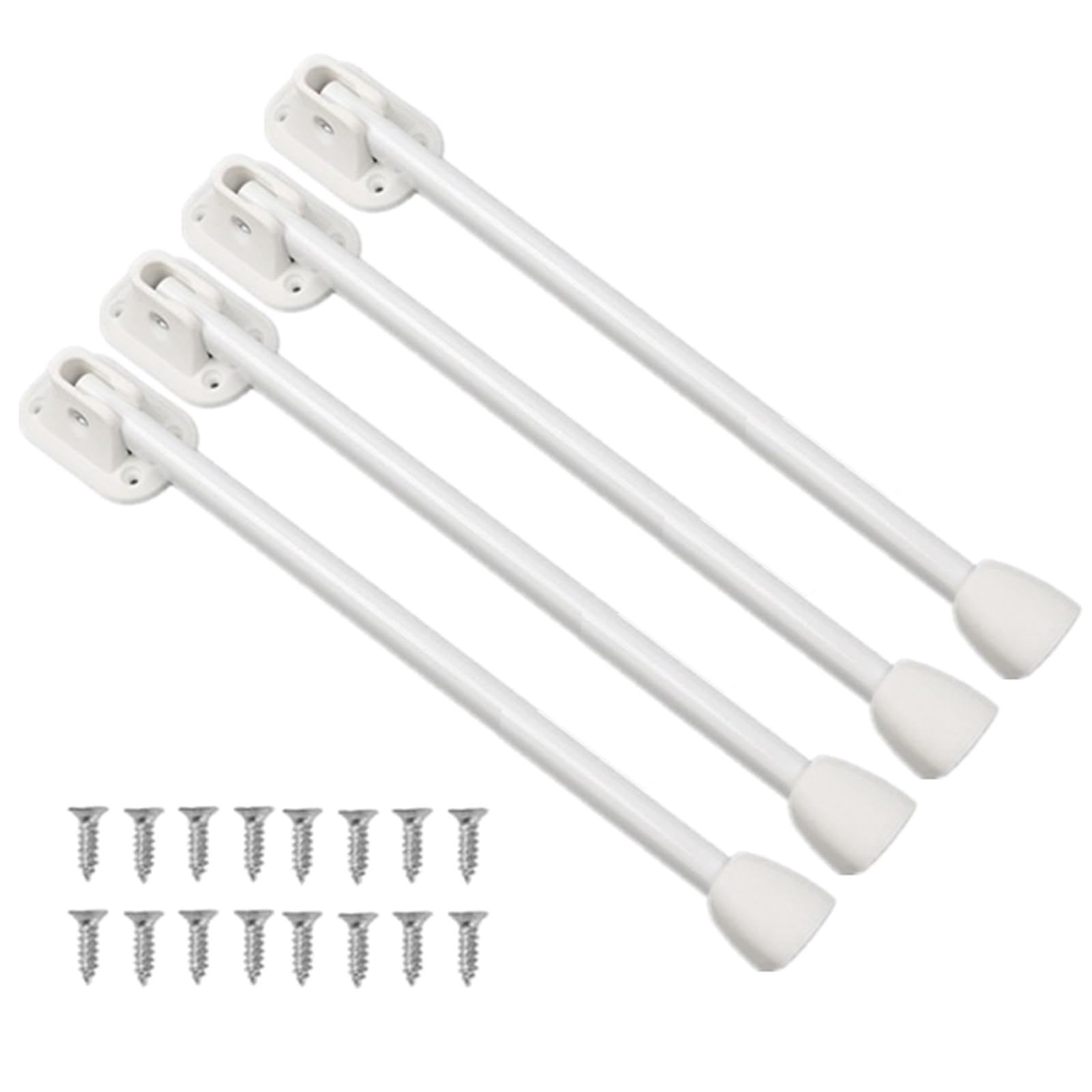 Buxuaaaa Multipurpose Folding Table Legs Brace Bracket Attachments, Horseshoe Styles, Pack of 4 with Installation Screws Extended Horseshoe Bracket