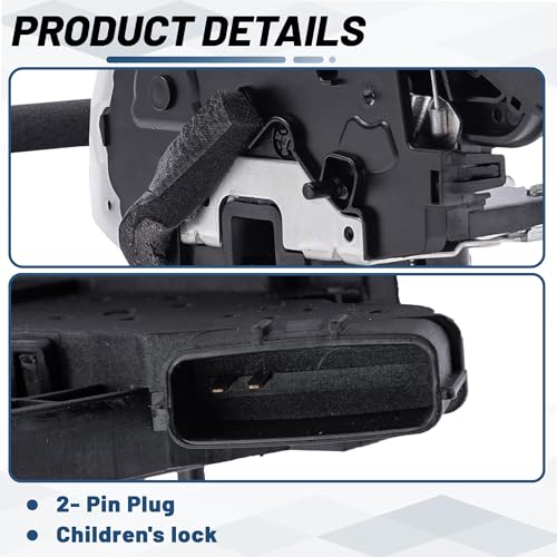 Image of KELOKE Door Lock Latch Actuator for Nissan, Rear Left | Altima 2007 - 2012 L4 2.5L /V6 3.5L, Driver Side, Replaces# 82501-JA00A,82501-ZX60A