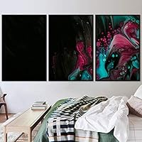 3 Piece Framed Canvas Wall Art 3D Contemporary Canvas Prints Home Artwork Decoration for Living Room,Bedroom - 16