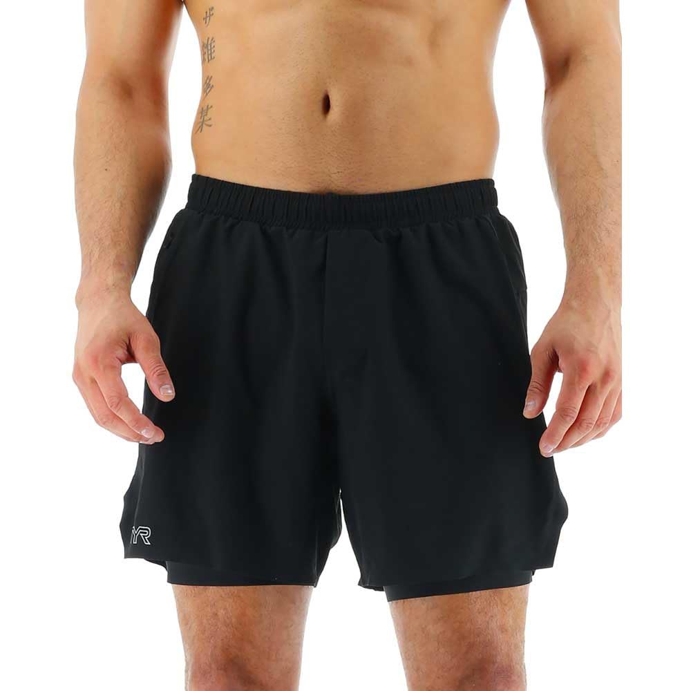 TYR Mens Athletic Performance Workout Lined Momentum Short 6