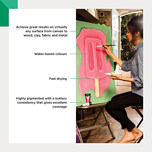 Image of Reeves Acrylic Paint-10ml, Set of 18