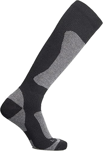 Weierya Skiing, Snowboarding Socks, 20% Merino Wool&High Content Of Elastic Suitable For Winter Outdoor Sports, Over The Calf, Unisex, 2 Pack Dark Grey Large #TOP6