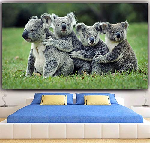 Diamond painting strass ours koala 5D DIY grand format 32x88inch broderie point de croix artisanat - 2