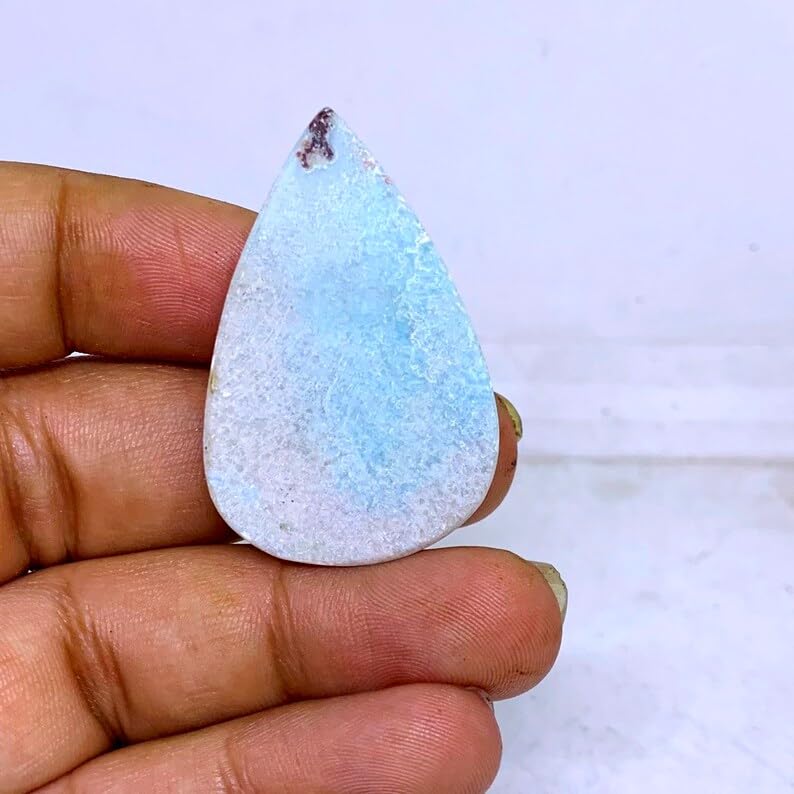 Larimar gemme naturelle poire de qualité supérieure pour bijoux