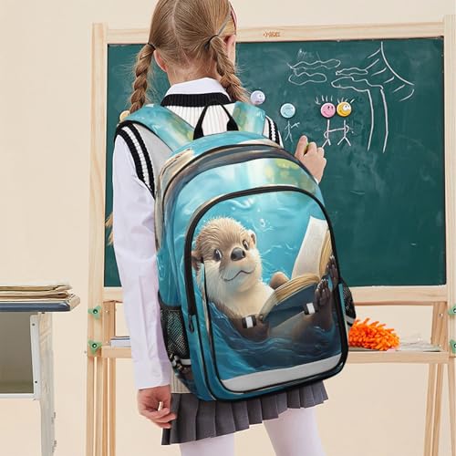 Sac à dos ordinateur portable enfants loutre protège des chocs