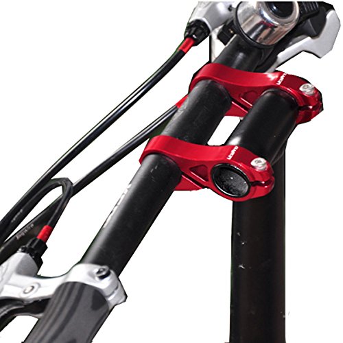 Potence de guidon pliable SENQI BSB036 double réglable rouge pour vélo - 2