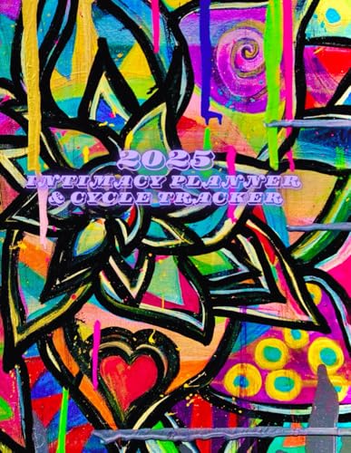 2025 Intimacy Planner & Cycle Tracking: Personal Calendar for Ovulation, Moon and Cycle Tracking