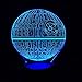 Alientech Star Wars estrella de la muerte 3d visuales LED noche luz sensible al tacto Interruptor Lámpara de mesa USB de carga 7 colores habitación decoración colorida iluminación regalo