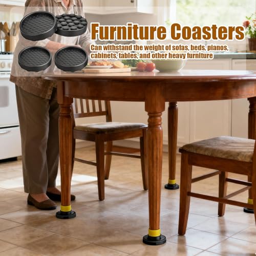 Patines de muebles para cama y sofá, protectores de silicona para salones modernos 4