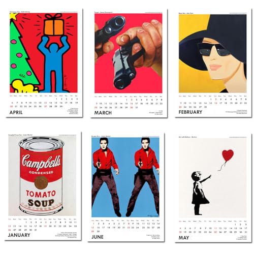Image of Tallenge - 2026 Wall Calendar - Pop Art Collection - 12 x 17 Inches for Home & Office (Paper, Wall Calendar)