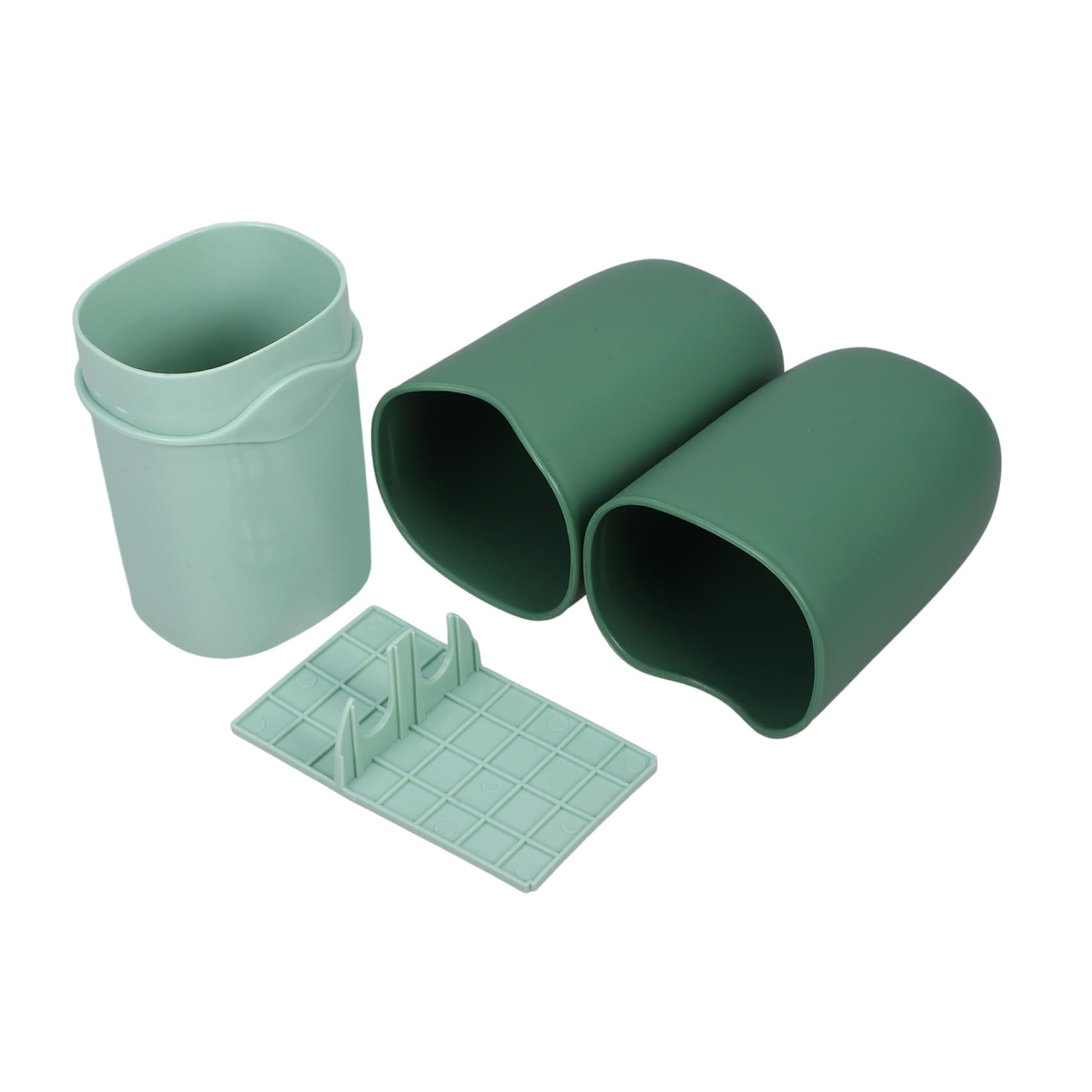 5stücke Reise Zahnbürsten Organizer Tragbarer Zahnbürstenbehälter Mit Abnehmbarer Zahnbürstenbox Für Camping Reisen Und Täglichen Gebrauch Elegantem Matcha