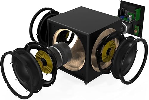 Miniatura 4 de OSD Trevoce - Subwoofer activo de 15 pulgadas, triple controlador, 1600 W, respuesta de graves nativa EQ 15Hz, acabado de piel sintética