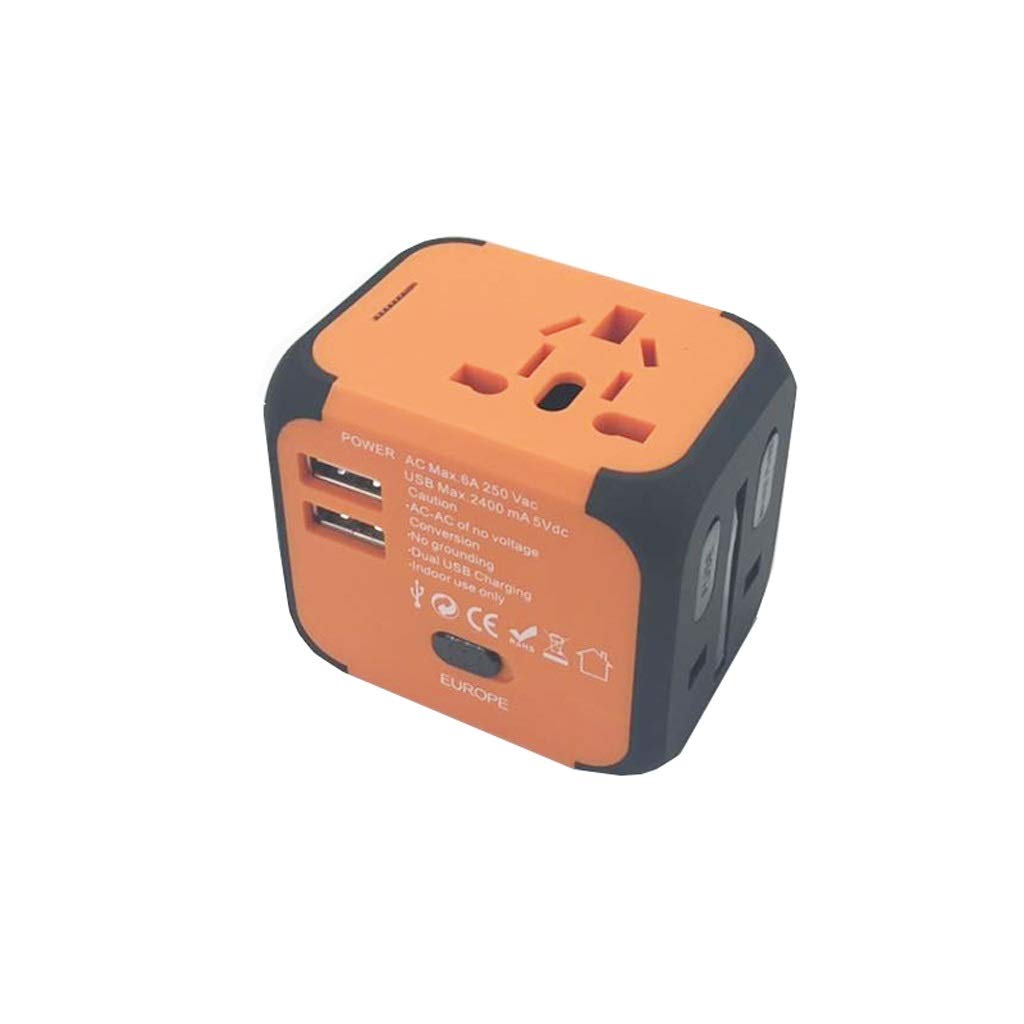 Gniazdo międzynarodowe przetwornice Międzynarodowa ładowarka energetyczna, Uniwersalny adapter podróży, Adapter podróży Uppel Dual Usb. All-in-One Worldwide Cargers Adapters adapter wtyczki zasilania