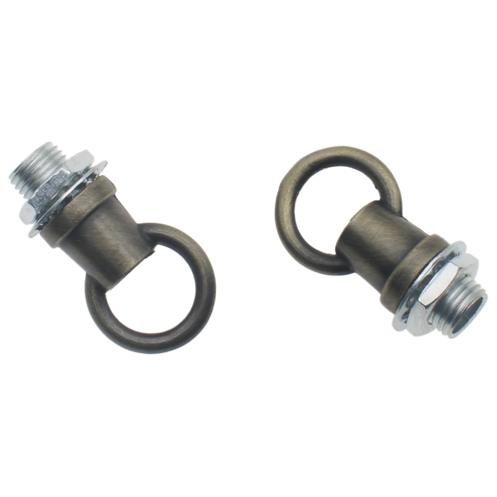 HAJXZH 2 PCS Light Fixture Hooks M10 Lighting Fixture Ring Nut Bronze Hanging Light Ring for Supporting Chandeliers