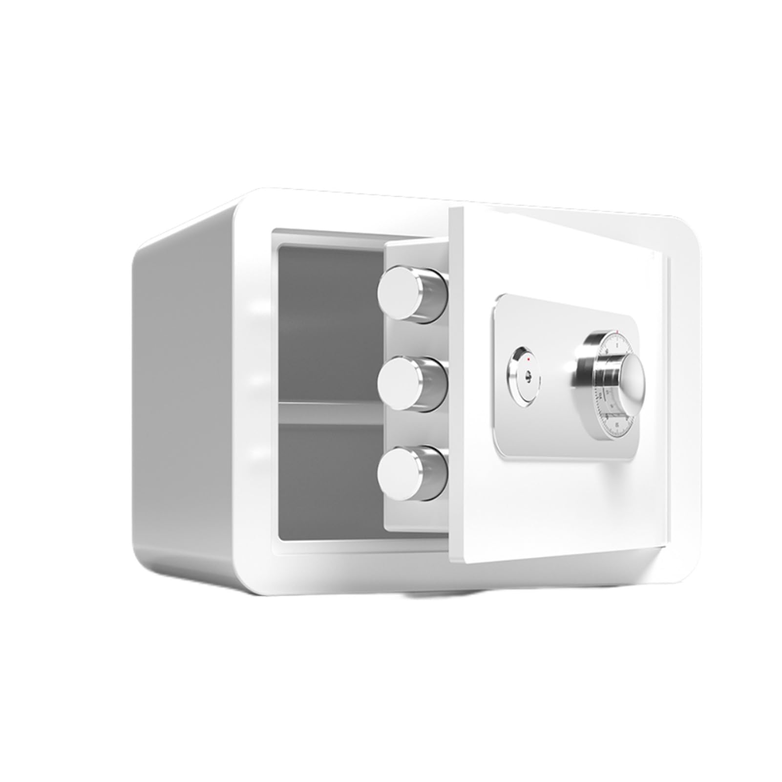 Home Safe, Fireproof, Concealed Steel Security Box With Removable Partitions, Suitable For Retail, Office, And Commercial Locations(White)
