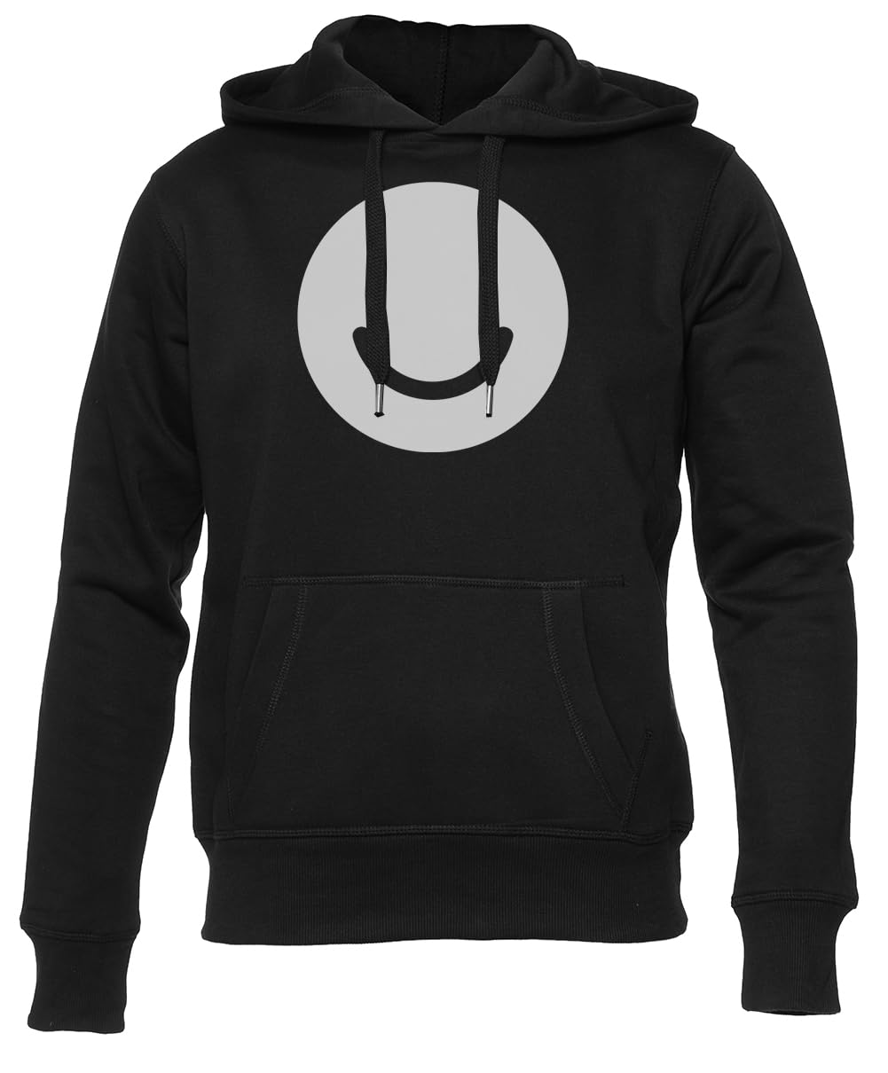 Ello Czarna Bluza Unisex Dla Mężczyzn i Kobiet Unisex Black Hoodie Men Women