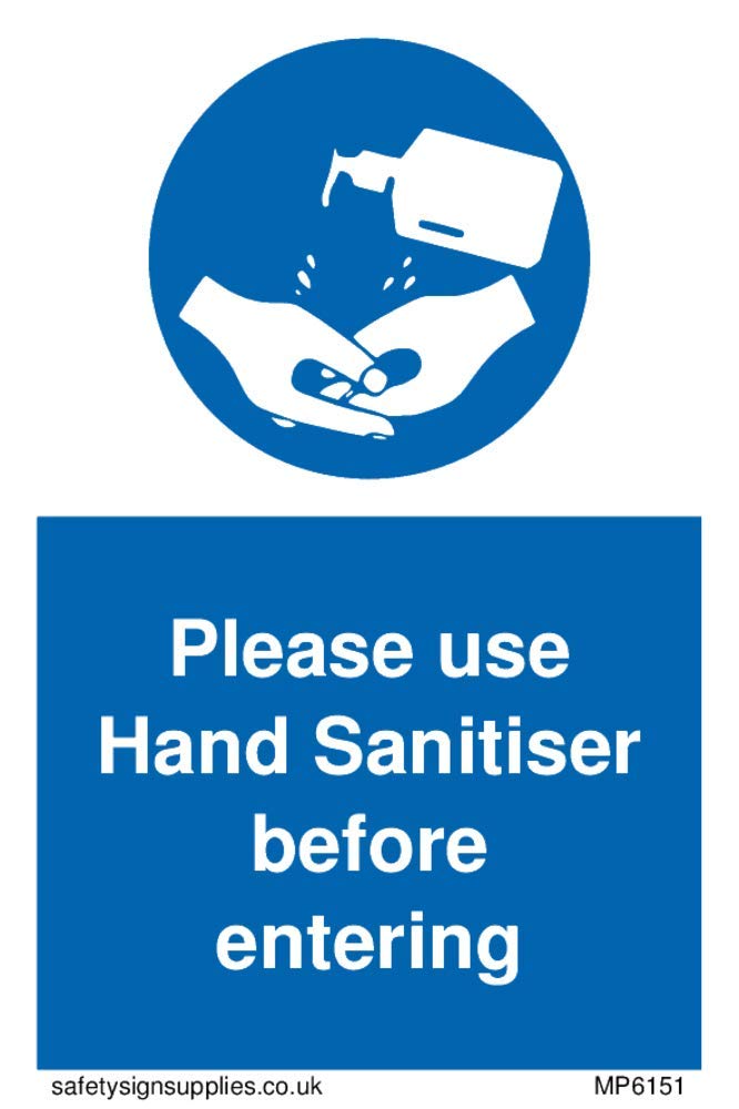 Viking Signs ,Please use Hand Sanitiser before entering